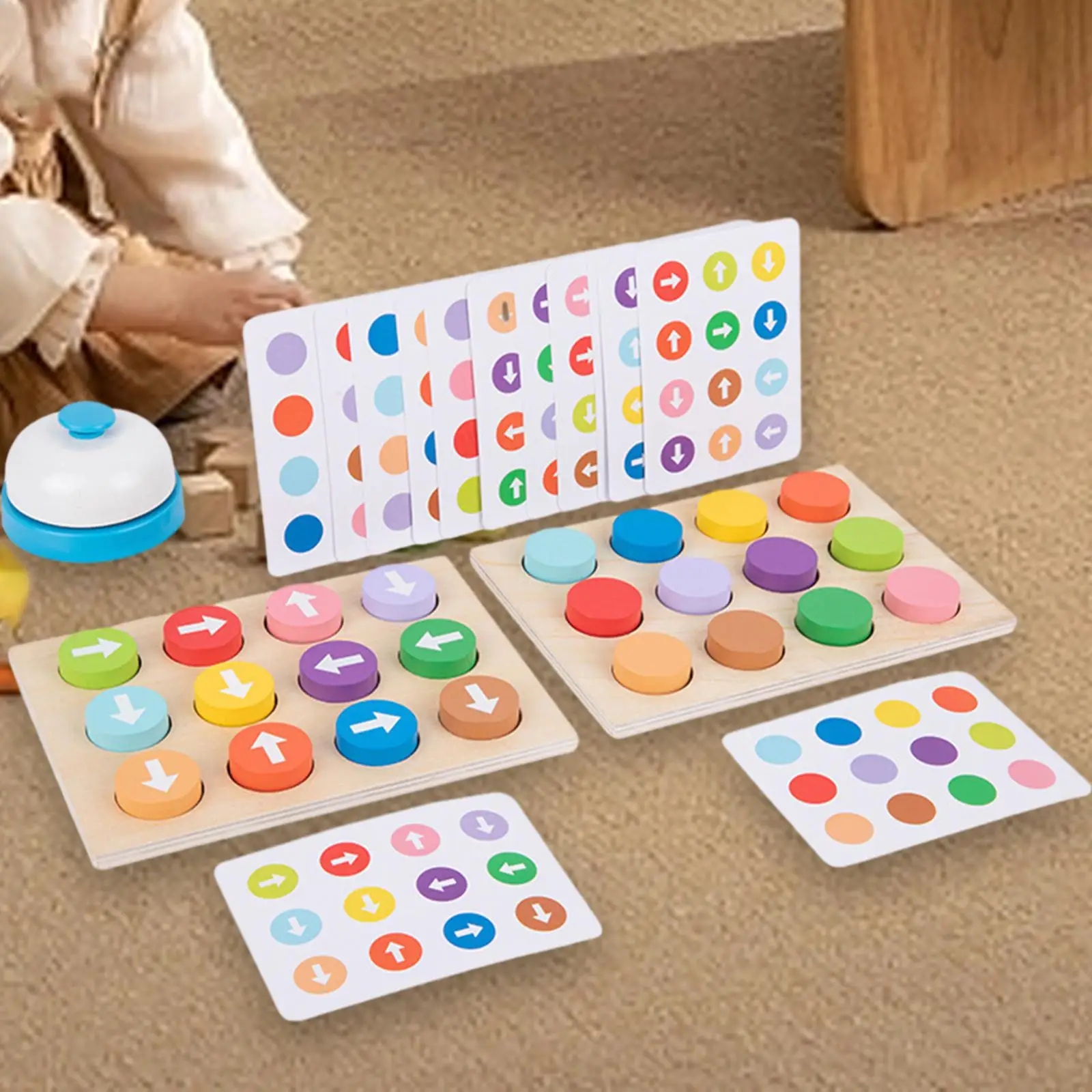 Montessori jogo educativo para menino e menina, seta colorida, cor, cognitivo, educação precoce, jardim de infância, pré-escolar, presentes