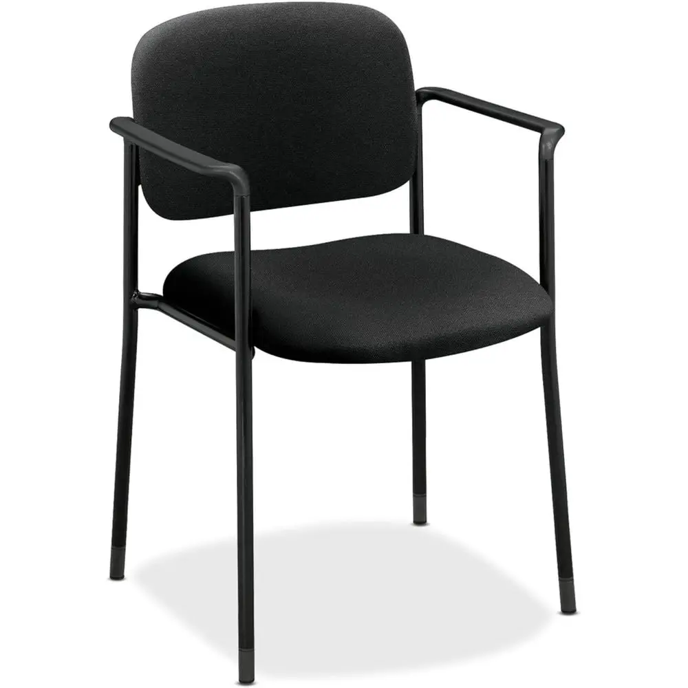 

Stackable Office Chair with Arms, Ideal for Waiting Rooms, Conference Areas, and Training Spaces, Black