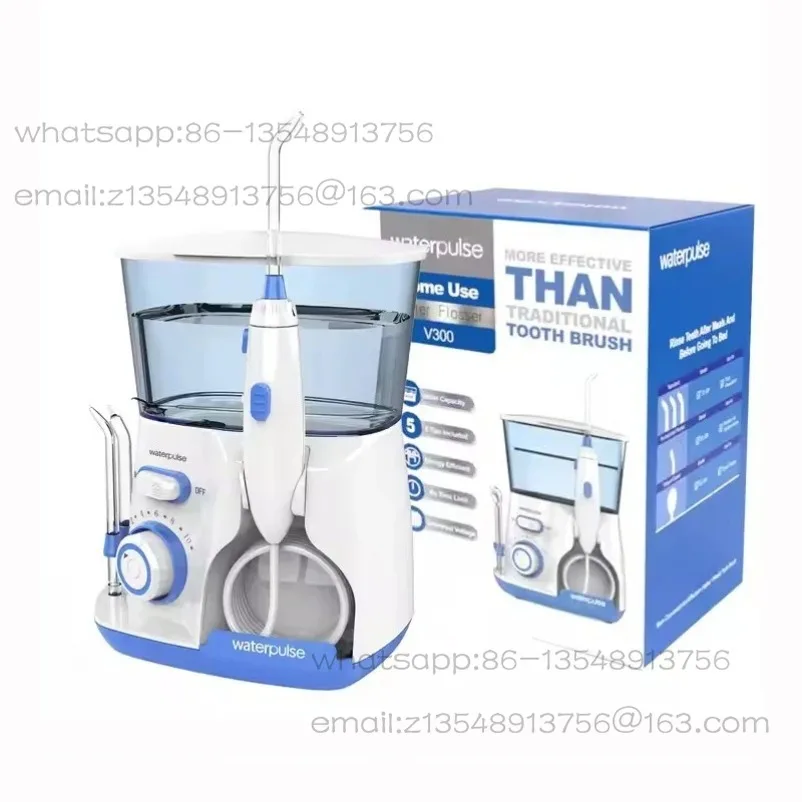 Electric oral rinse tool 800ml large capacity, with 5 replacement nozzles