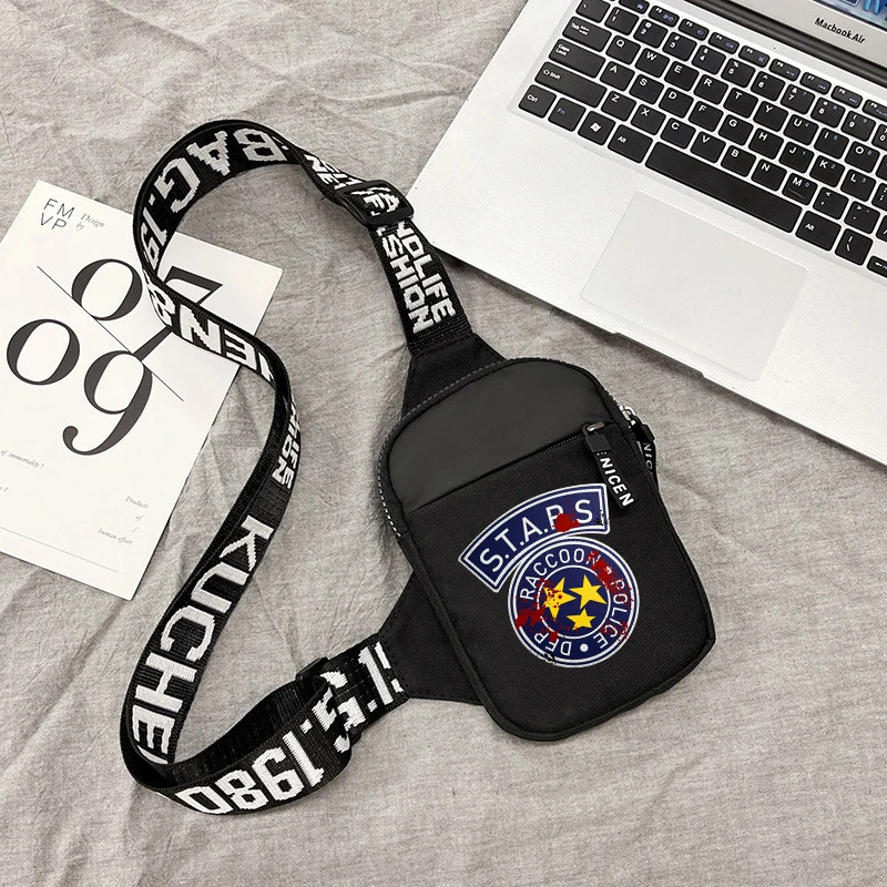 Resident Evil Sports Chest Bag Men Small Mobile Phone Anime Messenger Bags women Waist Bags Multi-Function Carry-on Bag Gift view 4