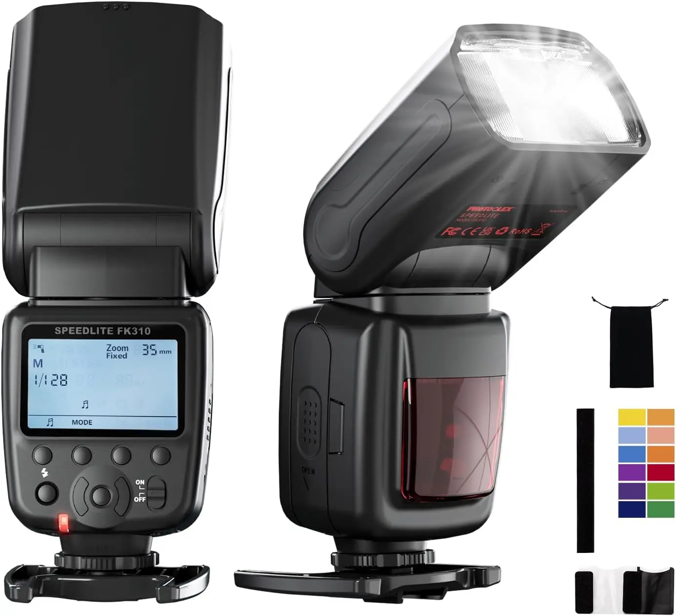 

Универсальная вспышка Speedlite для зеркальных и цифровых камер с горячим башмаком