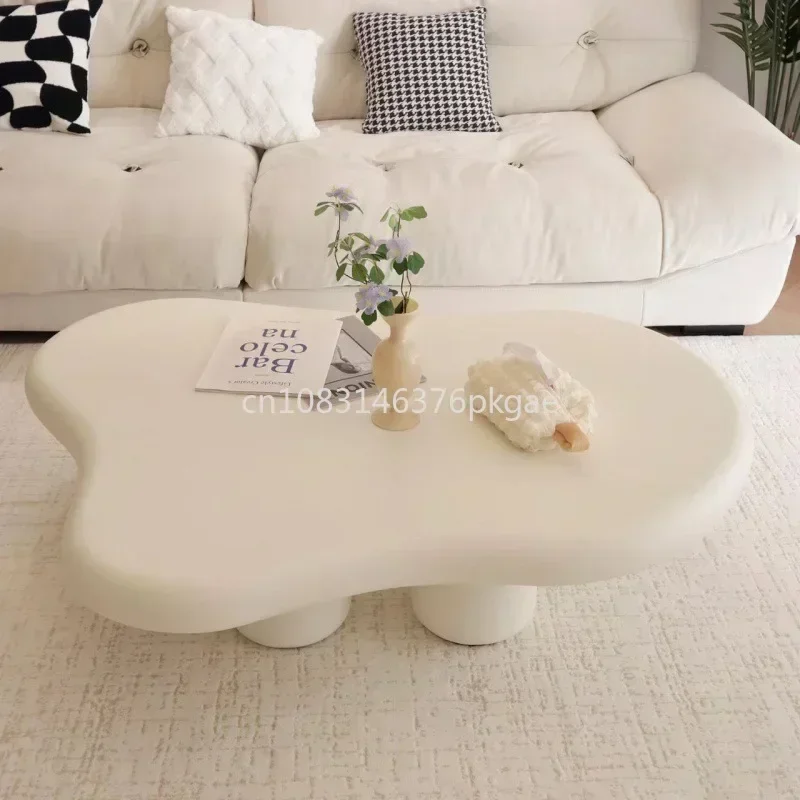 Cream Simple Modern Tea Coffee Table Clouds Tea Table House Lonely Wind Nordic Home Living Room Small Apartment Shaped Furniture