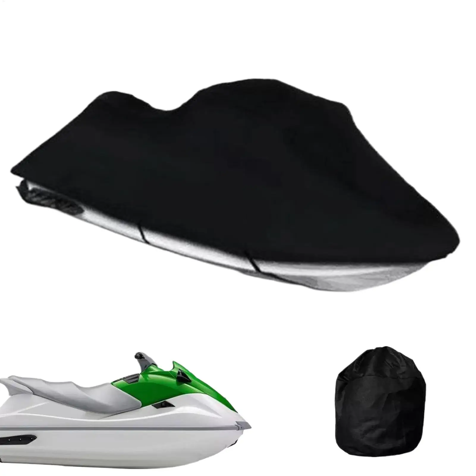Motorboat Cover UV-Resistant Dust-Proof Waverunner Protector Motorboat Rain Dust Cover For Recreational Boaters Water Sports