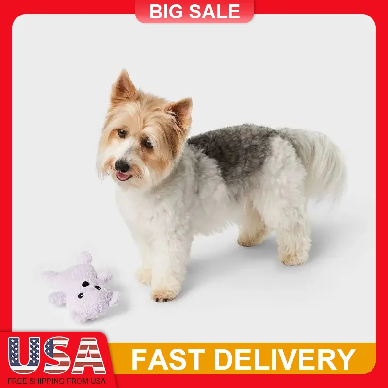 

Extra Large Plush Bear Dog Toy with Squeaker and Crinkle Gentle Chew Soft Cuddly Puppy Plaything for Dogs Interactive Pet Gift
