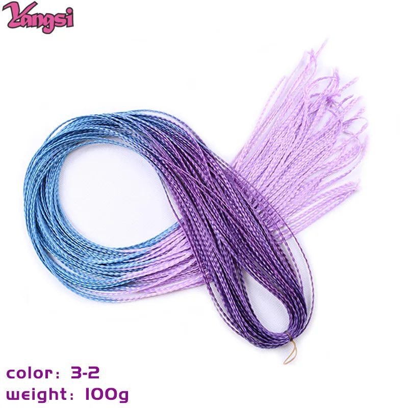 Full Star 30 Inch Synthetische Zizi Vlechten Dunne Box Vlechten Hair Extensions Bruin Roze Blauw Rood 613 Ombre Box Gehaakte Vlechthaar
