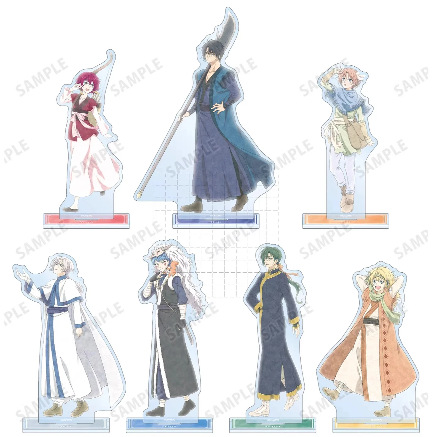 Juego Shina Yona Yun Kijia Son Haku Jieha Suuon muñeco con soporte acrílico figura de Anime modelo placa Cosplay juguete para regalo