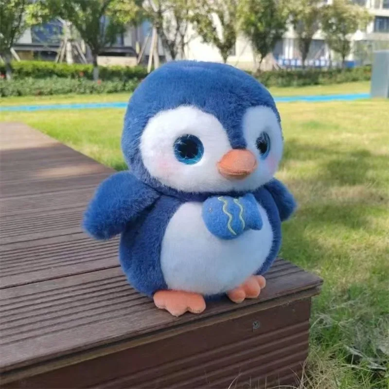 Juguete de peluche de pingüino de 22cm, lindo mundo del océano, muñecos de pingüino suaves, regalo de cumpleaños para niñas, regalo de compañero, interesante juguete de peluche de tendencia