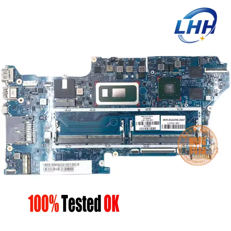 18742-1 MAINBOARD for HP Pavilion X360 14-DH 14M-DH Laptop Motherboard with I3 I5 I7 8th/10th Gen CPU DIS GPU 2G DDR4