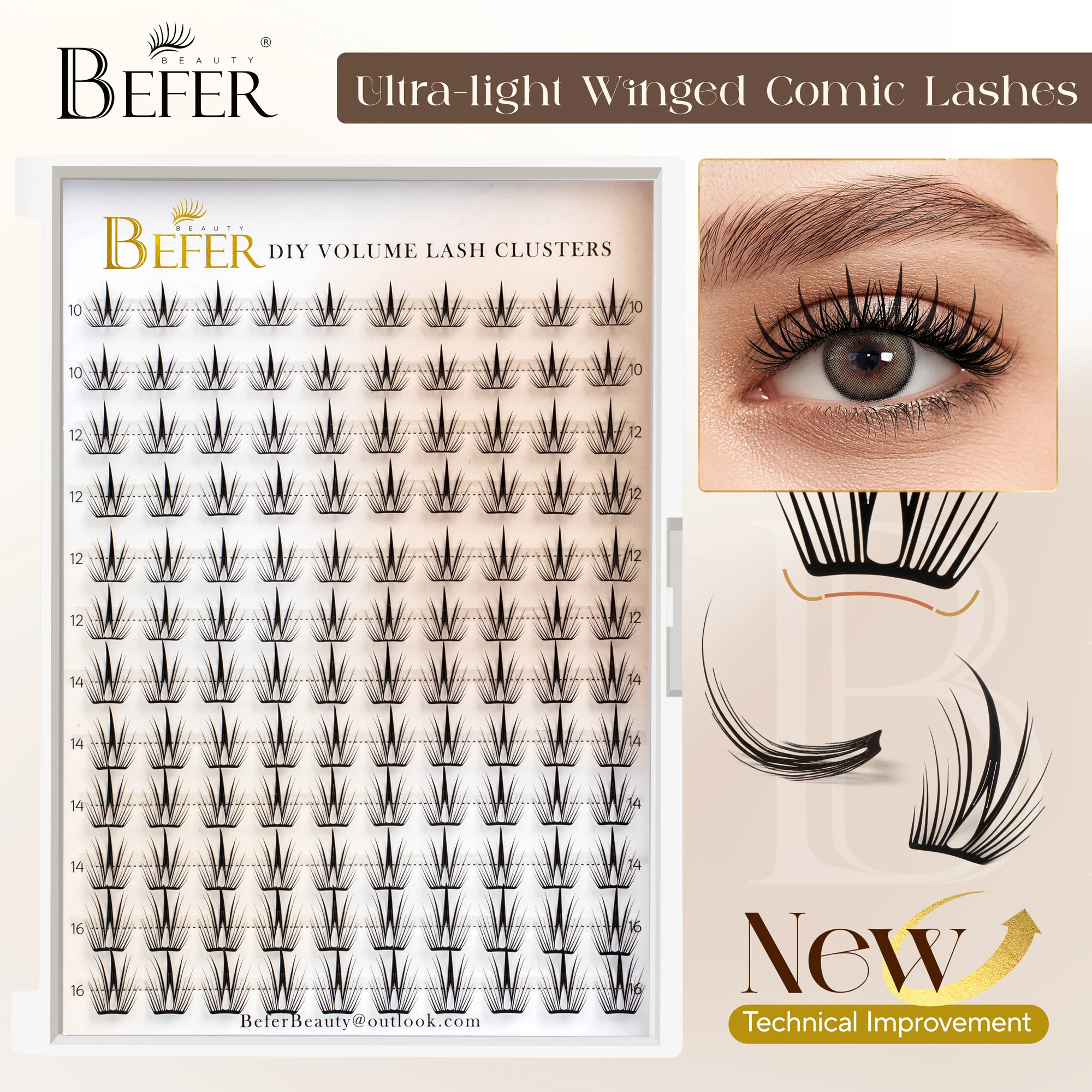 Befer Anime Lash Cl…