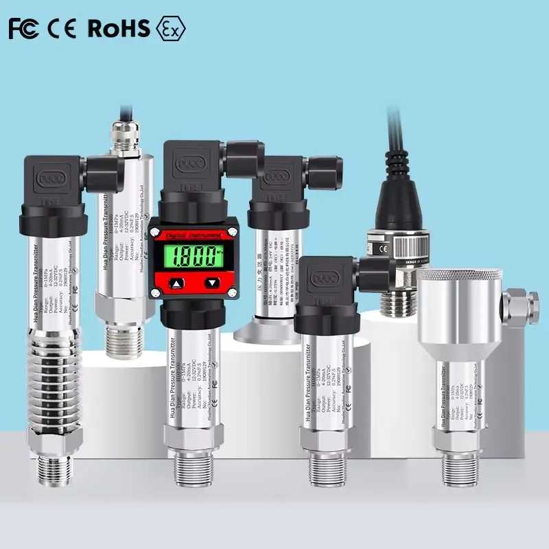 4 Inch Invasive Melt Pressure Transducer 25mpa Water Pumps 3.6v Ptfe Pressure Transmitter 4-20ma Hersman Compact Pressure