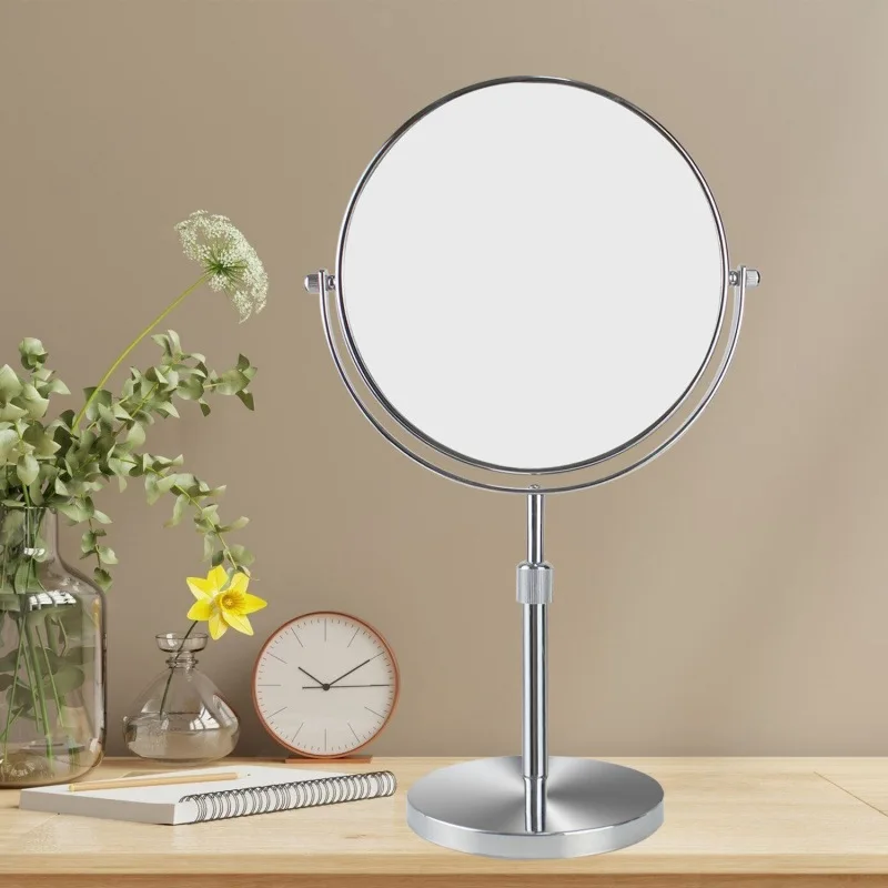 Lifting double-sided makeup mirror, desktop desktop European makeup mirror, adjusting height, student dormitory mirror