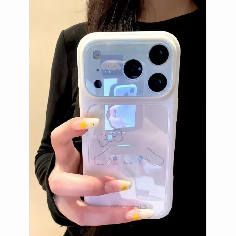 Cute cartoon anime big-eared dog phone case protective cover for iPhone 14 15 16 17 Pro Max 13 anti-fall back cover soft case