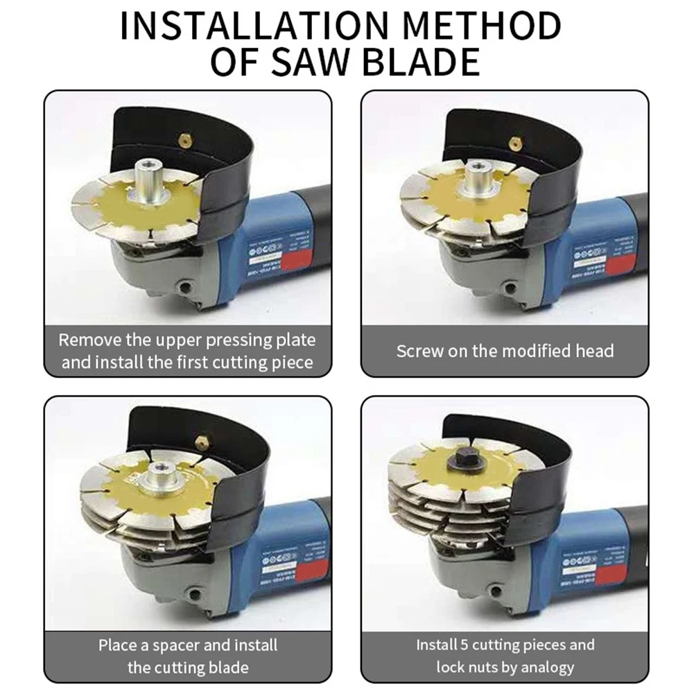 Angle Grinder To Grooving Machine Adapter Angle Grinder Polisher Interface 100/50 Variable Slotting Machine Converter Head Tools