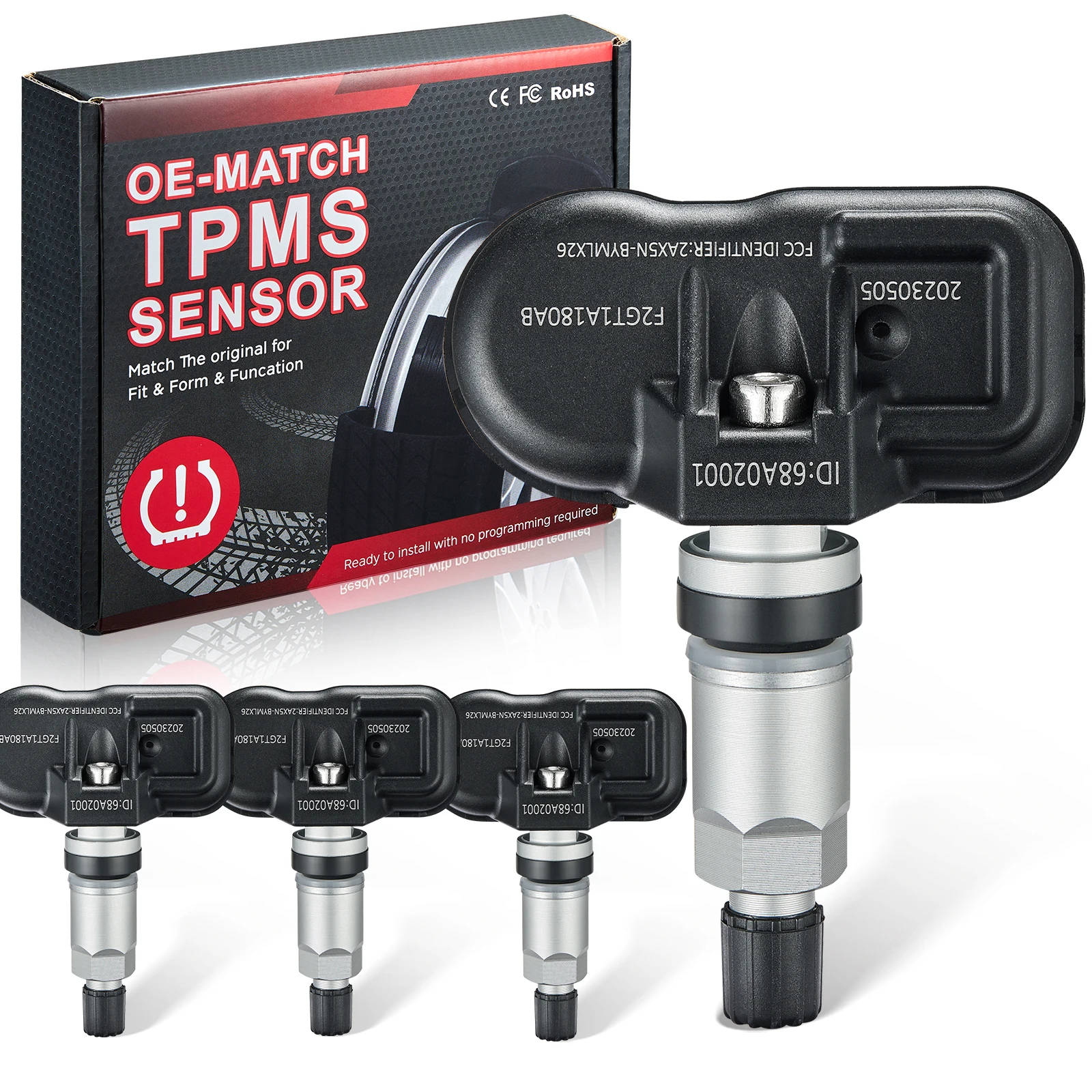 

4pcs TPMS Tire Pressure Sensor Monitoring System F2GZ-1A189-A for Ford Explorer Focus Mustang for Lincoln Continental MKX 315MHz