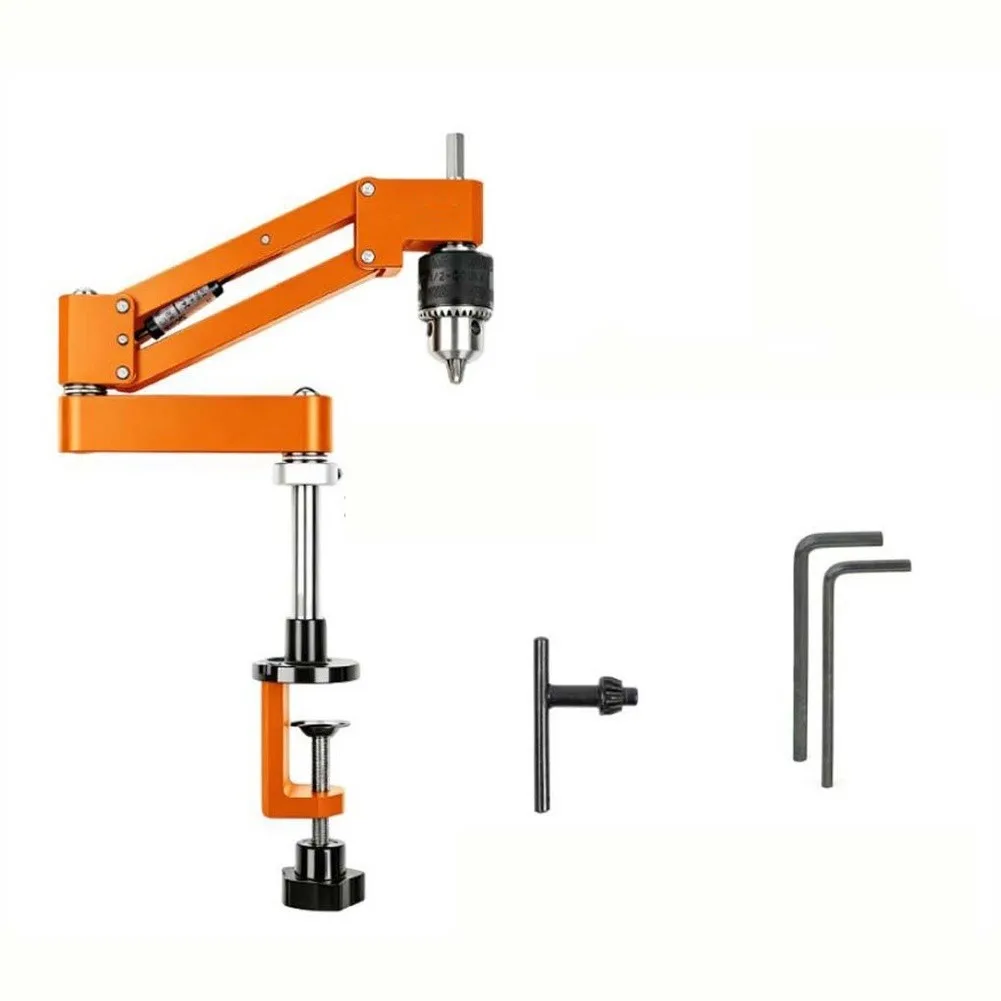 CNC Machined Aluminum Cantilever Bracket for Manual Tapping Tasks Supports Precise Positioning on Flat or Edge Mounted Surfaces