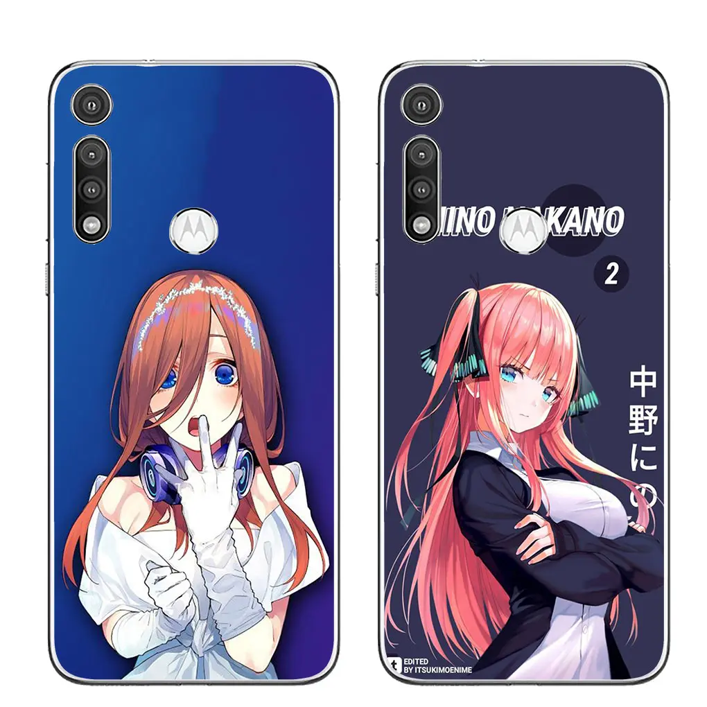 Nakano Ichika Miku Itsuki Nino Yotsuba Cover for Motorola Moto G13 G14 G53 G54 G62 G72 G82 G84 E13 E20 G42 G32 G23 G22 Case