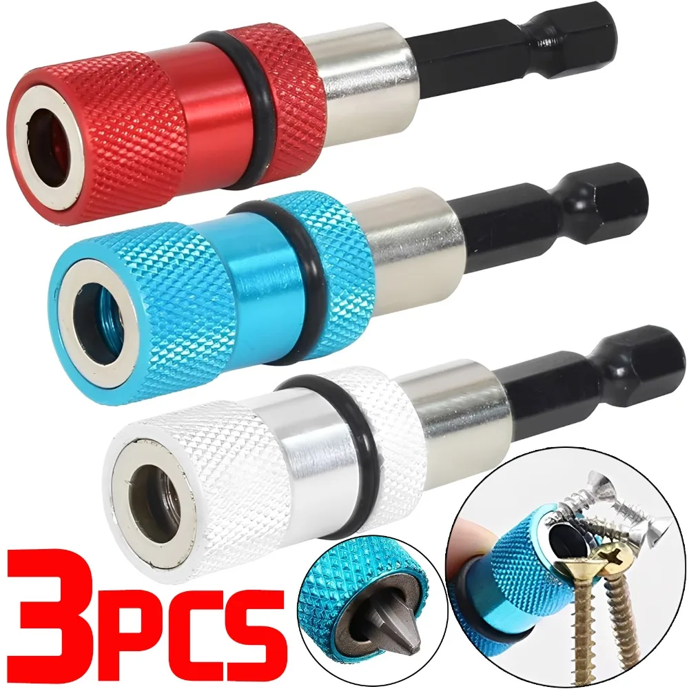 

Electric Screwdriver Magnetic Connecting Rod Bit Limit Screwdriver Depth Adjustable Extension Rod Steel Home Hex Shank PowerTool