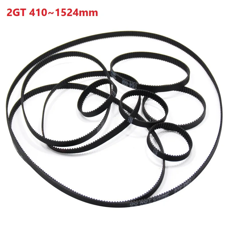 410/430/444/450/460mm-1524mm Closed Loop Timing Belt 2GT Printers Parts Synchronous Belts Part New Listing