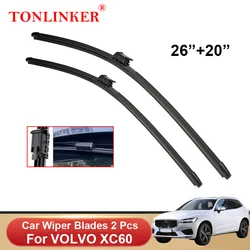 TONLINKER Car Wiper Blades For VOLVO XC60 MK2 2018 2019 2020 2021 2022 D4 D5 B5 T5 T6 T8 Car Accessories Front Windscreen Wiper