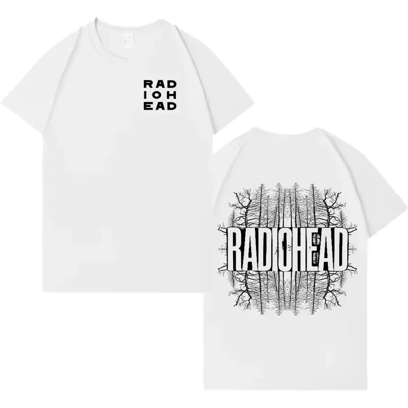 Radiohead 2026 Trendiges Grafik-T-Shirt, Unisex Ästhetischer Neutraler Stil, Hochwertiges Reines Baumwoll-Rundhals-Freizeit-T-Shirt