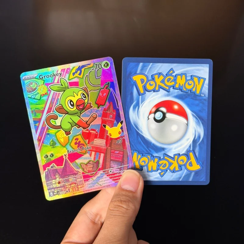 9 Style Diy PKM 30th Anniv First Partner Vol.2 Sobble Grookey Oshawott Totodile Tepig Chikorita Collection Flash Card