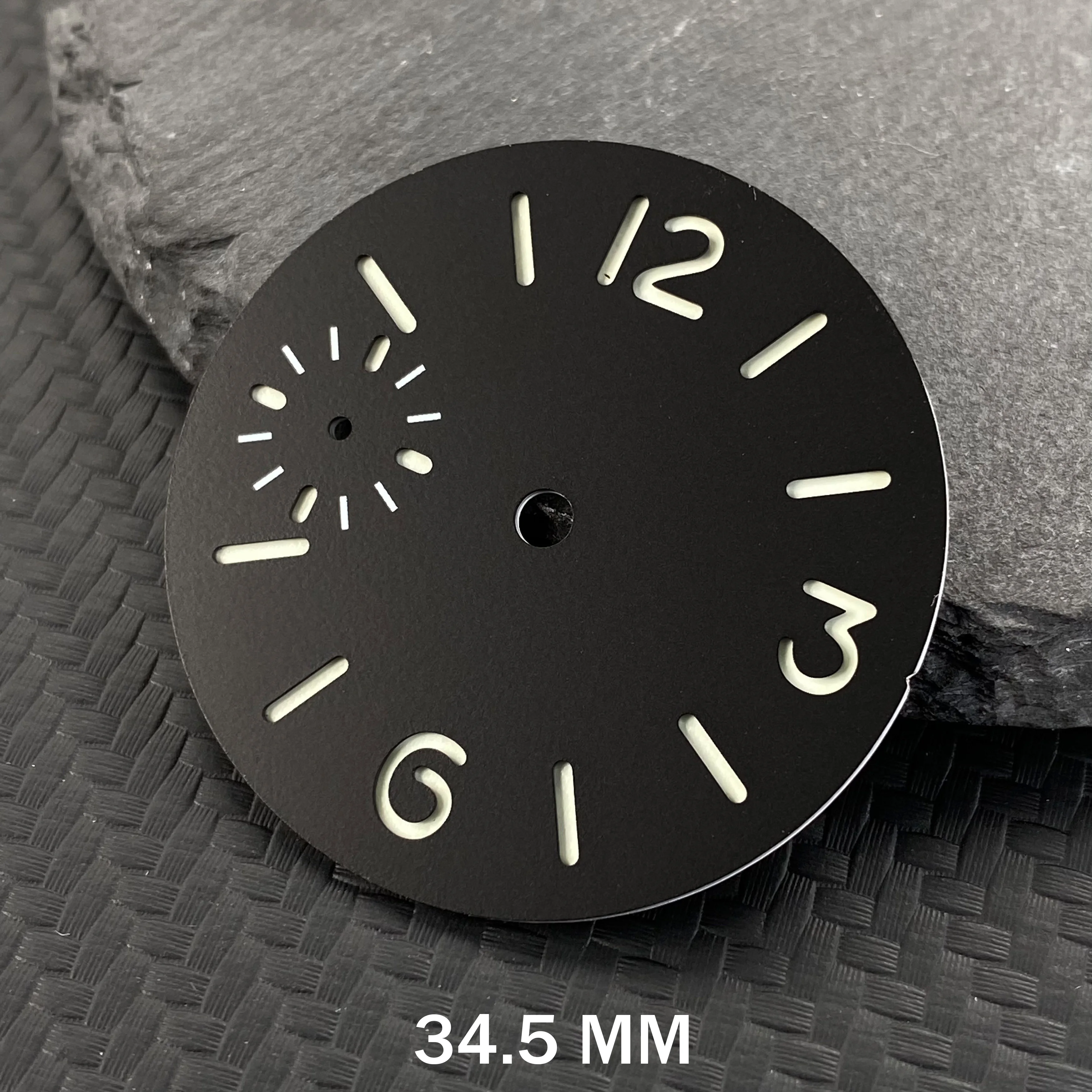 Watch Dial 34.5mm/36mm Face for ETA6497/ ST3600 Movement Watch Green Luminous Accessories Modified Replacement Watch Dial ﻿