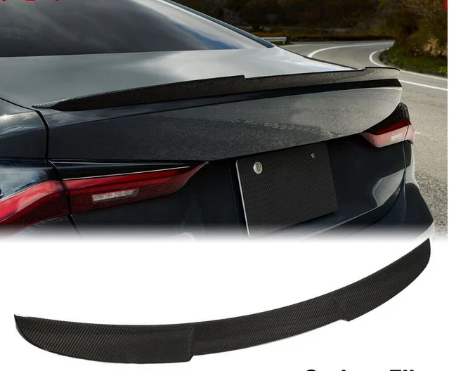 PrePreg 건식 탄소 섬유 G22 G82 BMW New 4 시리즈 M4 G22 M-Sport 2021 2022 용 리어 스포일러 윙