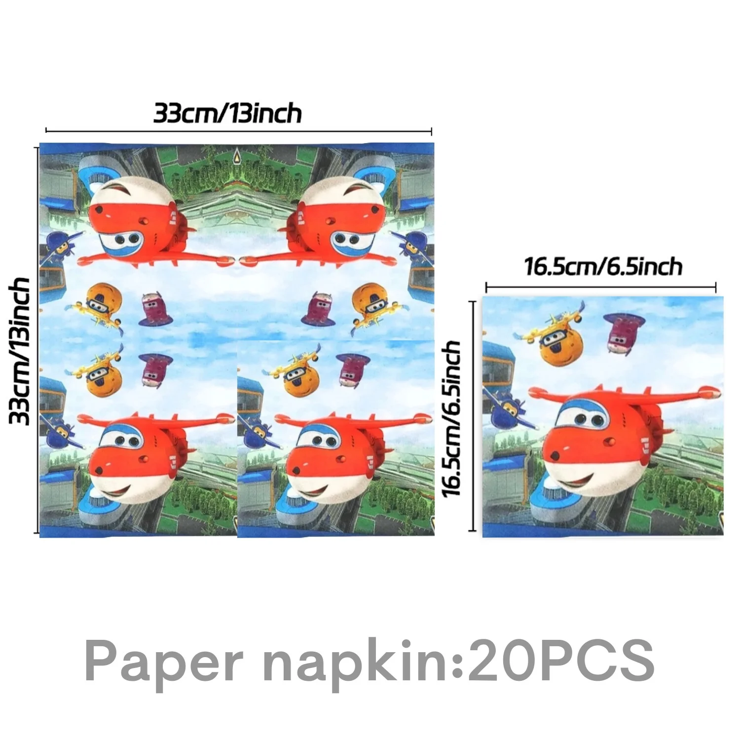 Super Wings Geburtstagsparty-Dekoration, Einweggeschirr, Teller, Tasse, Geschenktüte, Tischdecke, Babyparty, Kinderparty, Gastgeschenke