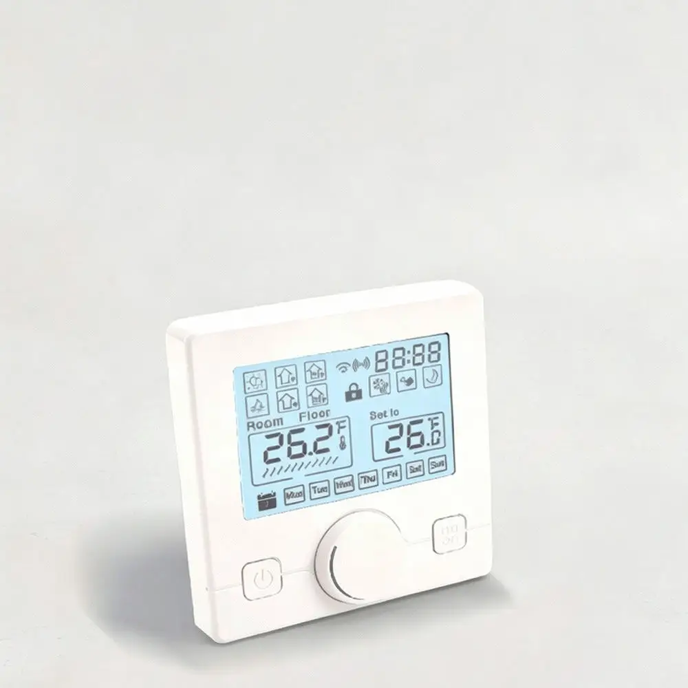 For For OADOBO Smart WiFi Thermostat Electric Water Floor Heating Regulator Rotary Temperature Control App Manage Device