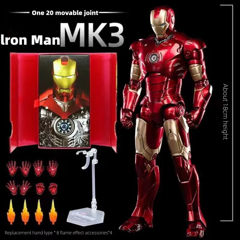 Hot Marvel Original Iron Man Mk1 Mk2 Mk3 Mk4 Mk5 Mk6 Mk7 Mk42 7