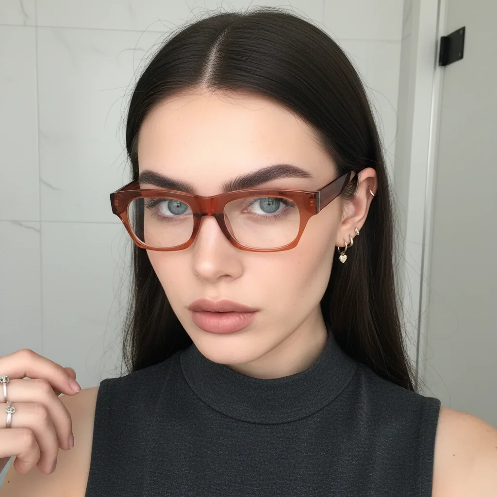 Anti-Blue Light Glasses Unisex Computer Eyewear HD Anti-Fatigue Flat Lens Retro Thick Frame Fashion Wear