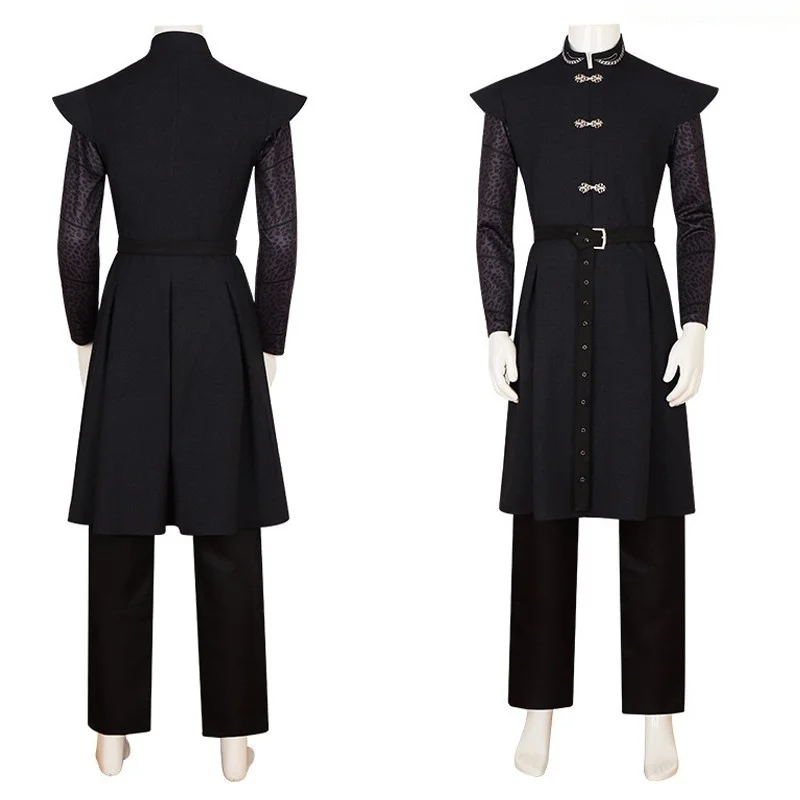 

Adult Man Fantasia Suits of Mediaeval Prince Fancy Robe Trench Jackets Formal Banquets Parties Pants Belt Outfits