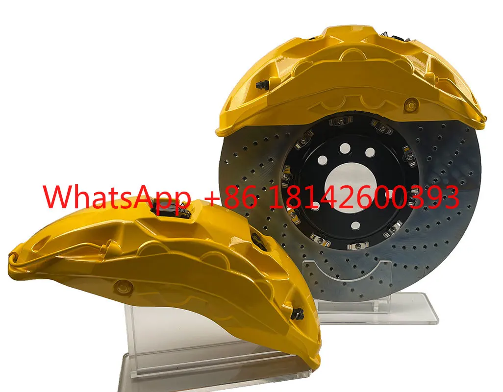 6 Pots Blue Big Brake Caliper Kit 405*34mm Carbon Floating Disc High Performance Brake System for Luxury Sports Cars