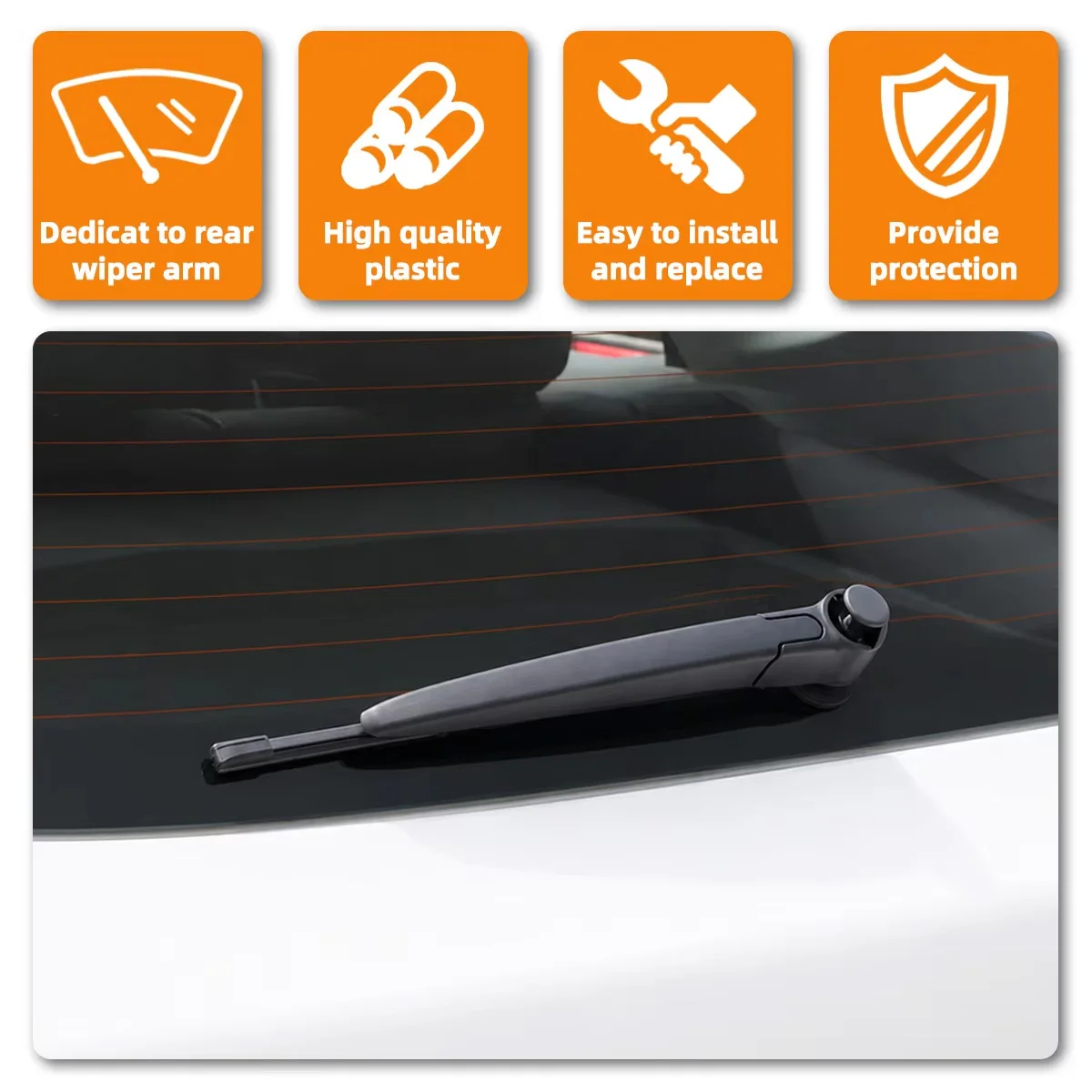 Yitong 1/2/5PCS Rear Windscreen Wiper Arm Cover OEM 10316891 Suitable For MG HS Haval F7 2018-2023 Rear Wiper Nut Protective Cap