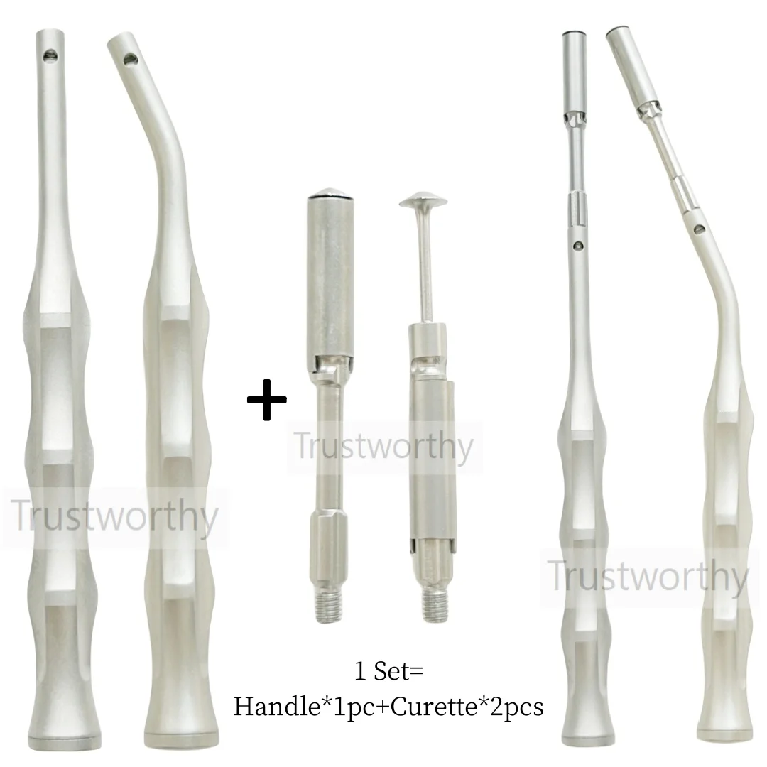 

2Sizes Dental Umbrella Scraper Self Bone Harvest Graft Cortical Curette Blade