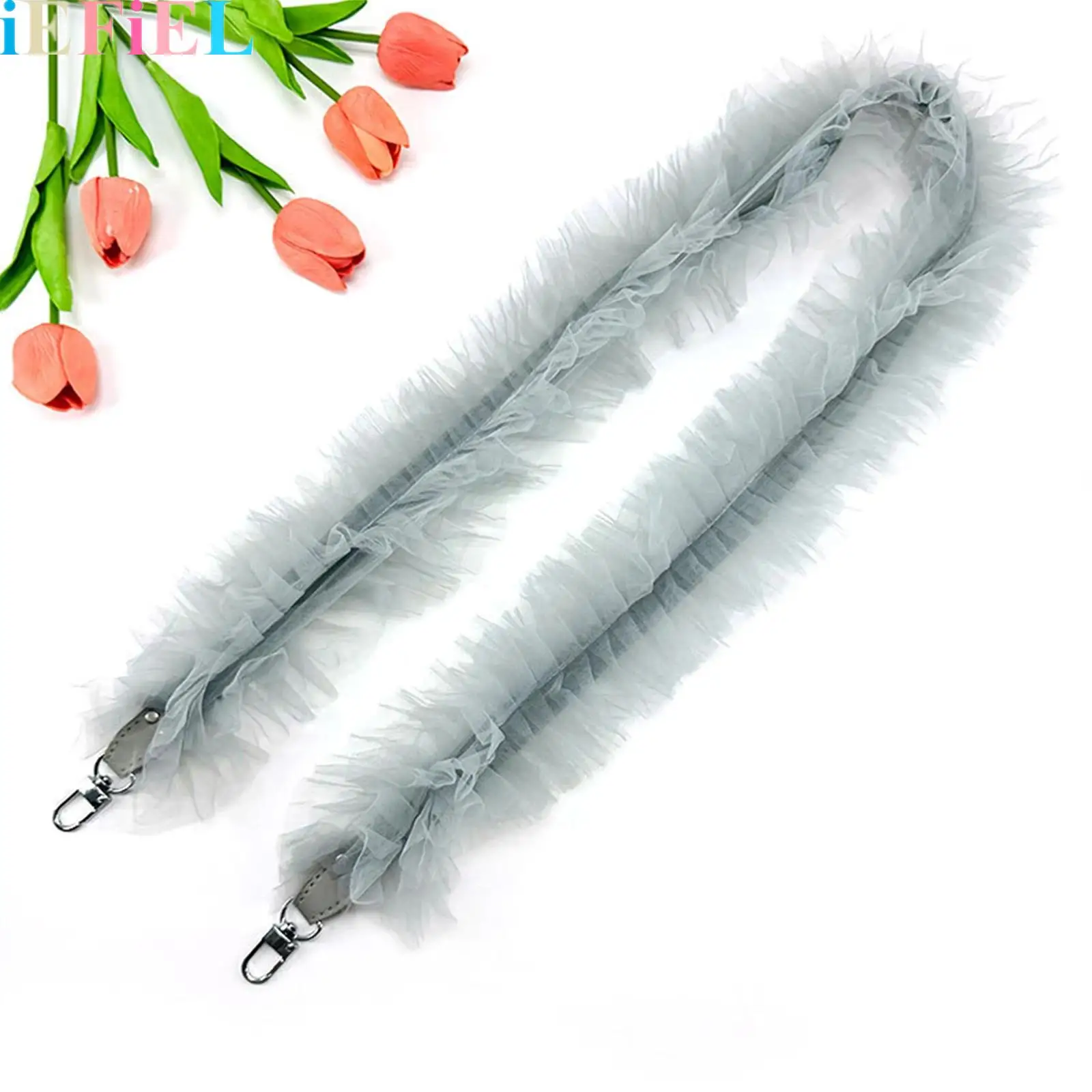 

1Pcs Replaceable Ruffle Strap Smartphone Shoulder Tulle Cute Accessories Outdoor Neck Hanging for Women