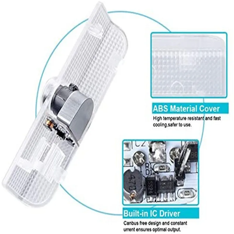 2Pcs Auto Tür Willkommen Licht LED Laser Projektor Licht Auto Zubehör Für Nissan NAVARA 2015-2021 2016 2017 2018 2019 2020 2021 – Detail 3