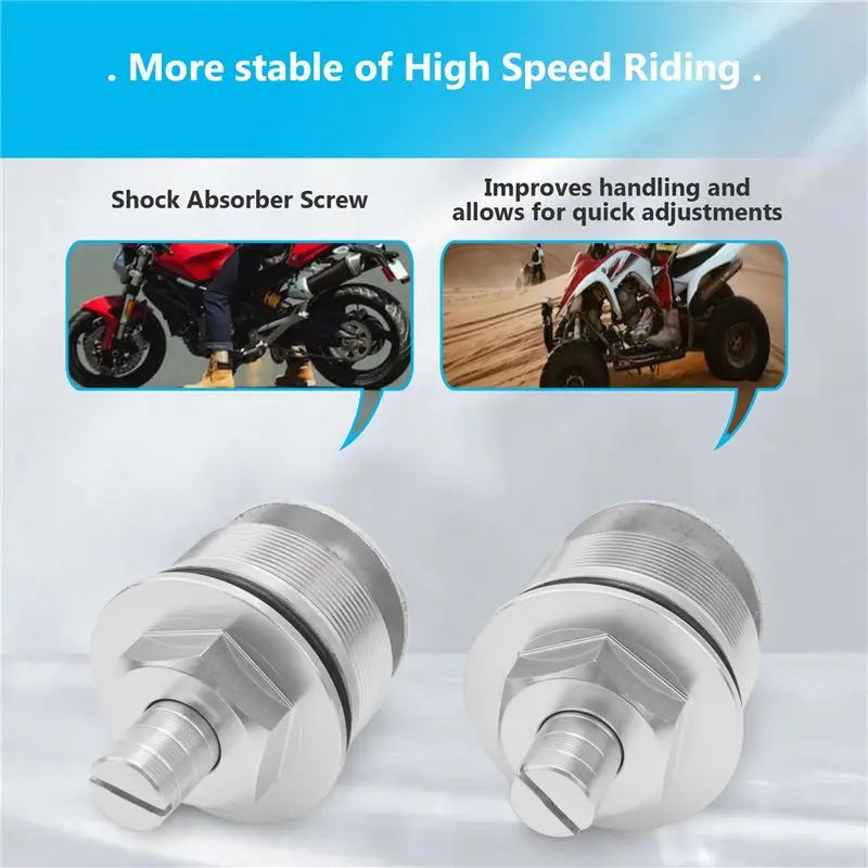Picture 5: 41MM Motorcycle Front Shock Absorber Screw Fork Cover Cap Preload Adjusters Bolts For Honda CB400-A61E