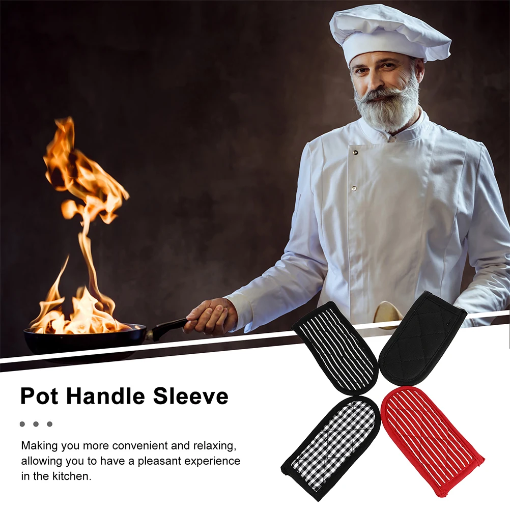 

8Pcs Non Slip Pot Handle Covers Heat Resistant Oven Mitts for Baking Enthusiasts Pot Holders Cast Iron Handle Cover