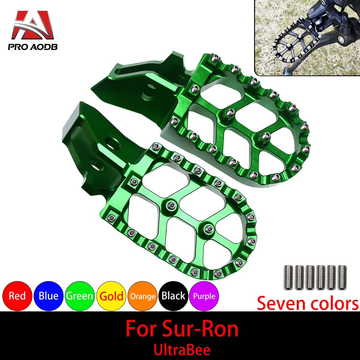 

Motorcycle Footpeg Footpedal Footrest Foot Pegs For Sur-Ron Surron Ultrabee Ultra Bee Off-Road Electric Vehicle Motocross Model