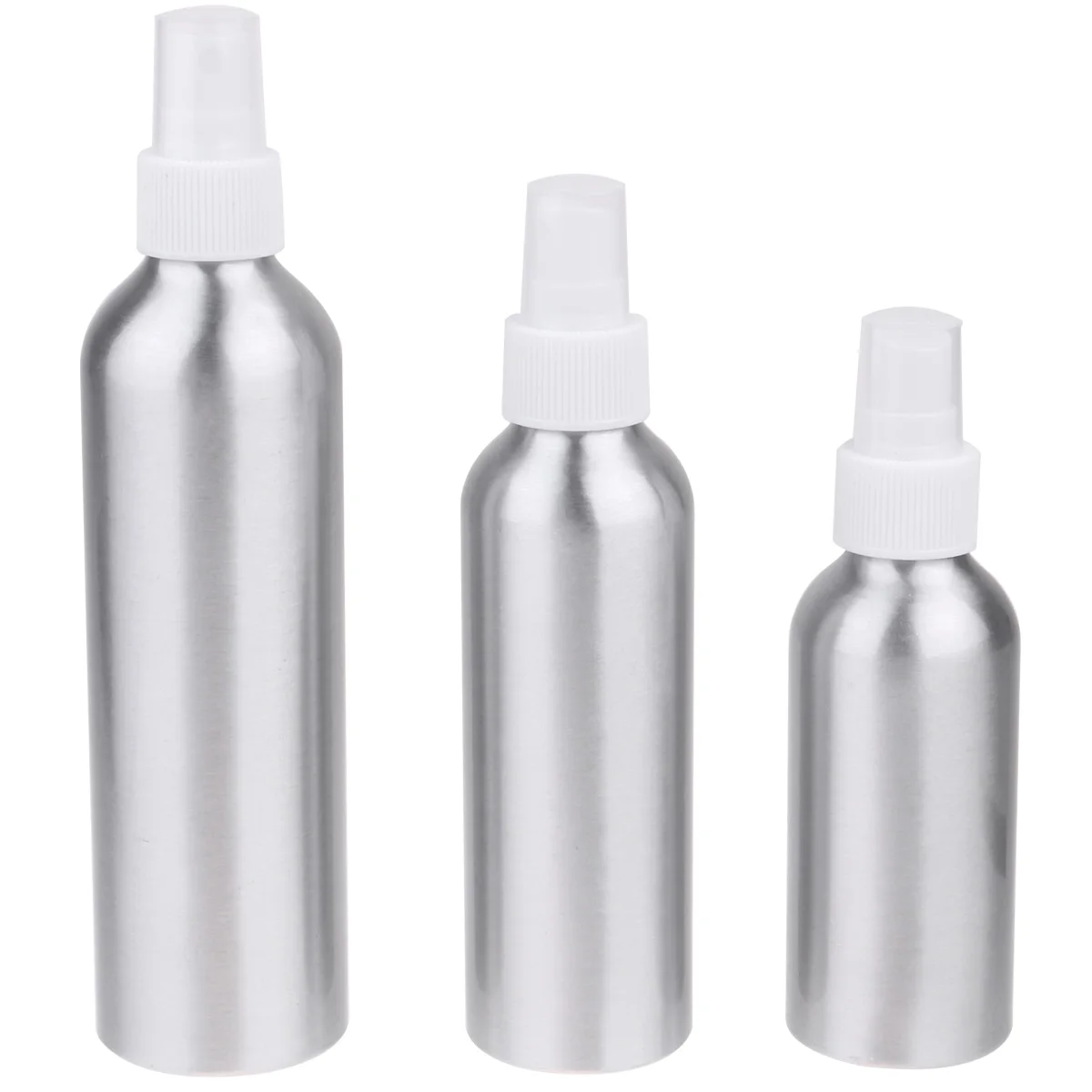 

3Pcs 120Ml 150Ml 250Ml Aluminum Travel Spray Bottle Refillable Liquid Dispenser for Perfume Mist Portable Strong