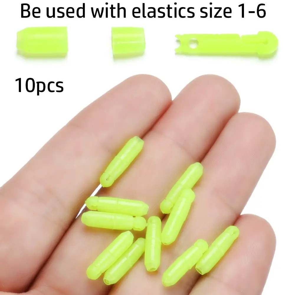 10pcs Pole Elastic Connector For Carp Feeder Method Rigs Carp Marker Fishing Tackle Equipment Carp Fishing Accessories Size L S