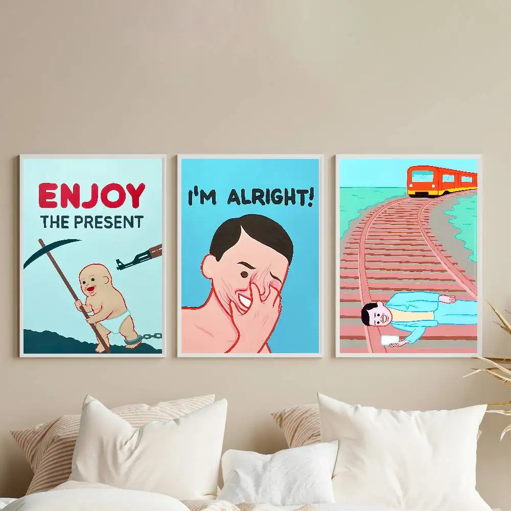 Joan Cornella Art Poster HD Sticky Wall Art Printing Waterproof Home Living Bed Room Bar Aesthetic Decor