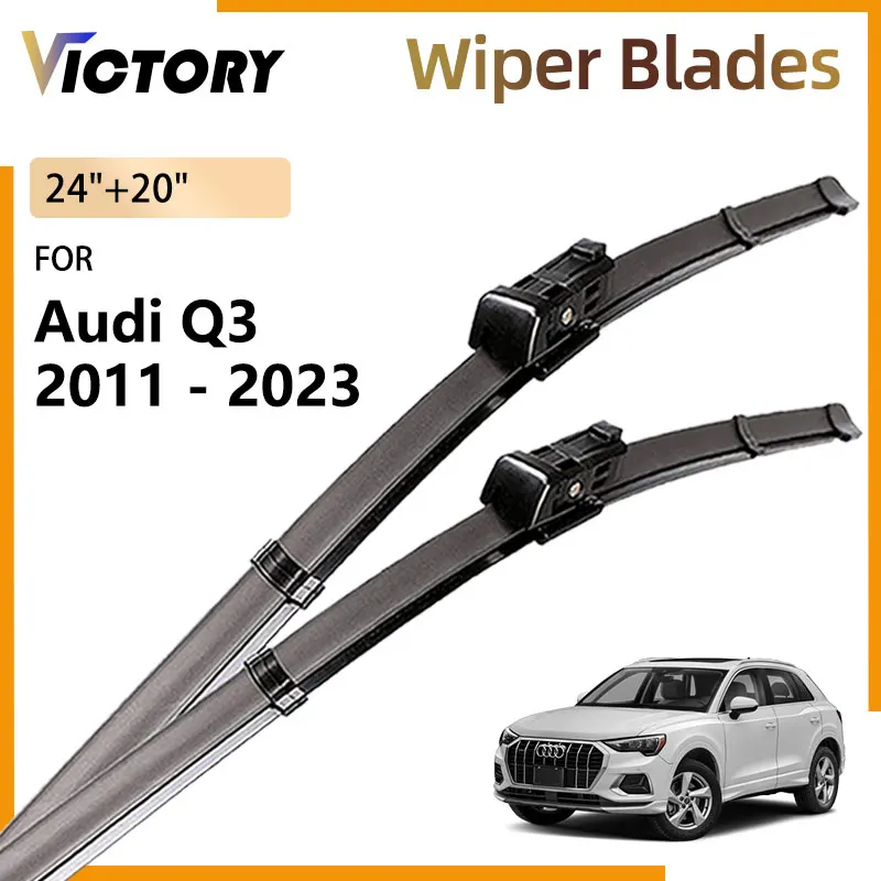 2x For Audi Q3 8U 8F 2011 - 2023 MK2 RS Q3 SQ3 2022 2021 2019 2018 2015 2012 Car Front Wiper Blade Windshield Windscreen Brushes