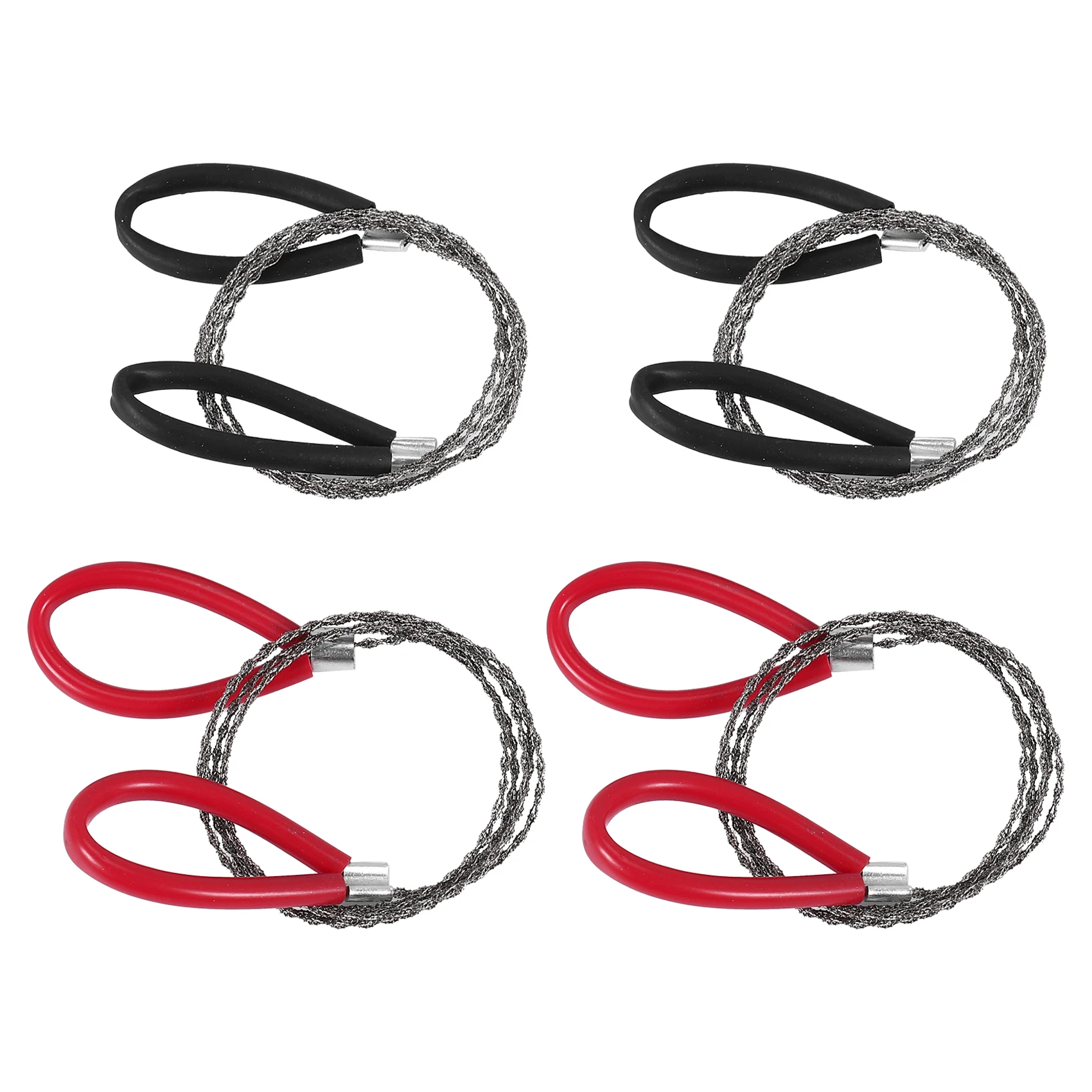 B59APipe Cutters 4 Pcs Stainless Steel Cable Saw, Metal Wire Saw Hand Pocket String Rope Saw PVC Pipe Cutting Tool for Wood