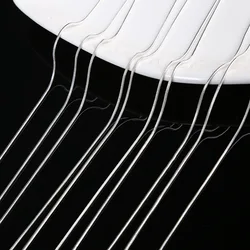 Hot 10PCS 925 sterling Silver classics 2MM Snake chain Necklace For Women man 16-30 inches fashion party wedding Jewelry gift