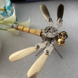 Mechanical insect fighting dragonfly  metal model  Handmade crafts   Creative ornaments   Bookcase decoration