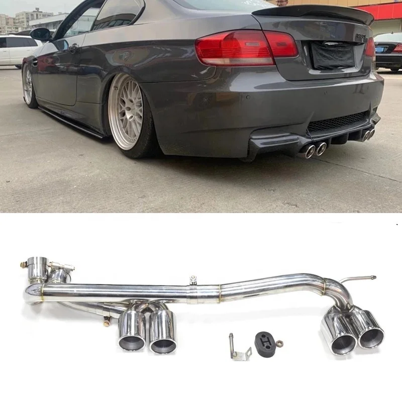 630HOTStainless Steels Exhaust Tip Muffler Tip Exhaust Pipe for 05-12 3 Series E46 E90 E92 E93 320i 325i 328 330 Changed M3 M4 B