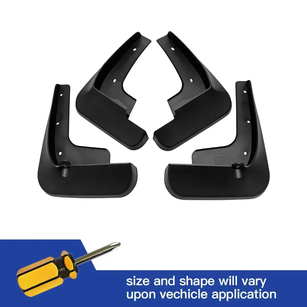 4Pcs Front & Rear Mud Flaps Splash Guards Mudguards Black For Toyota Alphard Vellfire 30 AH30 2011-2019