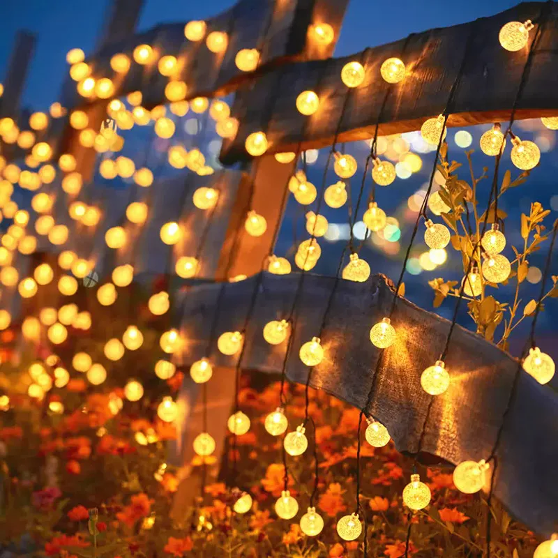 

Солнечная светодиодная гирлянда, водонепроницаемая солнечная гирлянда, водонепроницаемый хрустальный шар, используемый для вечеринок, свадеб, Рождества